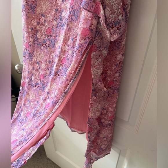 NWT Lush Brand Orchid Pink Floral Long Dress Women’s Size Small - Picture 8 of 16